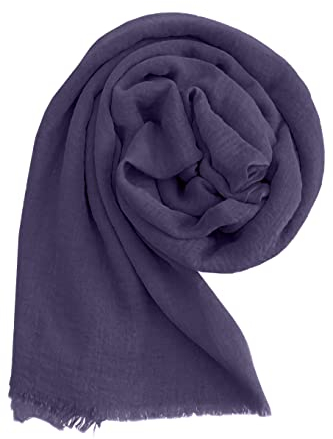 Sciarpa/Stole/Coprispalla Donna 100% Viscosa Elegante Morbido 180cm x 90cm (cod. 2302) (2302, Viola)