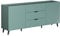 trendteam smart living - Melton - Sideboard - Türkis/Anthrazit - Kommode mit eingesenkten Oberboden - (BxHxT) 180 x 82 x 42 cm - Vollauszug mit eleganten schwarzen Griffen