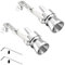 JNNJ 2 Piezas Silbato Escape Coche, Silbato De Escape Con Turbo Sonido Para Coche, Aleación Aluminio Universal Sonido Turbo Cola De Escapes Tubo De Escape Silbato Coche Pieza Modificada（Plata）