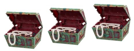 POPETPOP 3er-Box Aquarium-schatztruhe Mini-Aquarium-Ornament Fischversteck Für Becken Aquarium-Schatz-Dekoration Aquarium Schatzkiste Aquarienhöhle Zubehör Skelett Harz Und Kunststoff