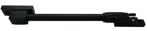ZEROplus Telescopic Friction Door Stay, All Metal restrictor, Silver/Gray, Z107/RUZT150SE (Doors 700-910mm Wide, Black)