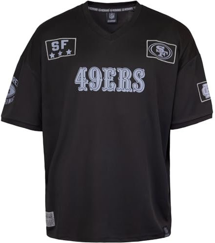 Recovered NFL Team Salute Black Military Oversized Mesh Limited Jersey Trikot (DE/NL/SE/PL, Alphanumerisch, L, Regular, Regular, San Francisco 49ers)