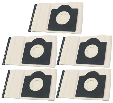 Lavable. Compatible for Karcher. Sacs à poussière en tissu compatibles avec WD3, WD3300 MV3 SE4001 SE4002 6.959 – 130 A2200 A2500 A2600 A2900 A3100, sacs d'aspirateur (Color : Set1-5PCS)