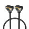 PNGKNYOCN 90 grados VGA a VGA Cable 1.5M, ángulo de curvatura hacia abajo VGA macho a ángulo de curvatura hacia abajo VGA macho Full HD 1080P Cable de vídeo de alta resolución (0.5M)
