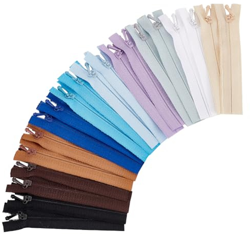 FINGERINSPIRE 20 Stück Winzige Reißverschlüsse Für Puppenkleidung 9.3 cm 10 Farben Nylon Reißverschluss Mit Kunststoff Reißverschluss Mikro Mini Reißverschlüsse Reißverschlusszubehör In Großen Mengen