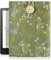 VincitoreModa Embroidered Green Plants 6-7 Inch Kindle Sleeve - Compatible with Kindle Paperwhite/Basic 6'', Paperwhite 11th 2021 6.8''/Signature 6.8'' Cotton Padded Pouch Sleeve Bag