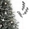 Black and White Grinchs Christmas Decorations, 17 Inch Large Ornaments for Christmas Tree Picks, 4 Pcs Nightmare Before Christmas, Big Tree Topper Filler, Xmas Candy Cane Halloween Picks