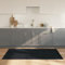 Buzaza Tapis rectangulaire Gris 100x200 cm Bambou,Grand Tapis Salle De Bain,Tapis De Bain Epais