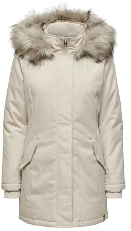 ONLY Damen Onlnewkaty Parka Life OTW Cc, Moonbeam, m