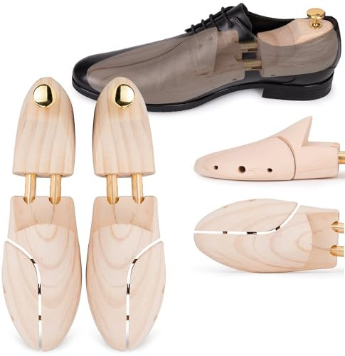 SULPO Tendicascarpe in Legno di Pino per Uomo e Donna - Scarpiera per una Maggiore Durata delle Vostre Scarpe - Design Elegante