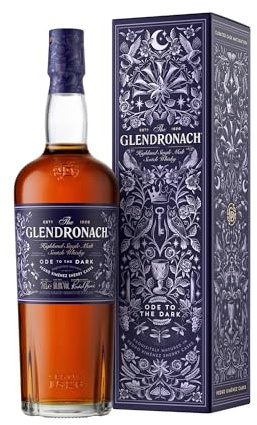 The Glendronach Ode to the Dark - Super Premium Single Malt Whisky - Geschenkempfehlung - Eine Symphonie aus Mokka, Schwarzkirsche und Zartbitterschokolade - 0.7L/50.8% Vol | Super Premium Highland Single Malt Whisky; Symphonie aus Mokka, Schwarzkirsche und Zartbitterschokolade