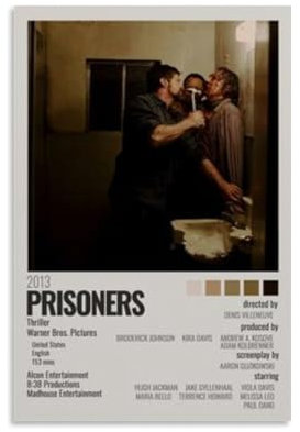 PUTHXDK Poster Gefängnis, dekoratives Leinwandposter, ästhetischer Poster, Druck, Wandkunst, Dekorposter, 40 x 60 cm, ungerahmter Stil