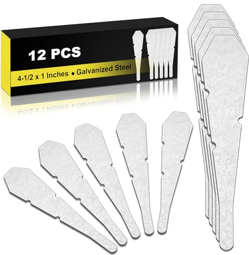 Zonon 12 Pcs 4-1/2 Bricklayer Tools Line Pins Masonry Brick Laying Tools Setting for Block Course Galvanized Steel