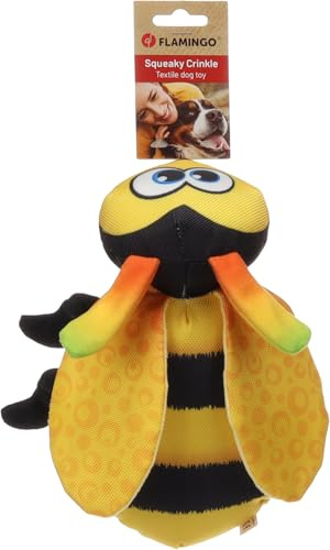 Flamingo Hundespielzeug Clora Biene – Gelb – 27 cm | Weich, verspielt & unwiderstehlich!