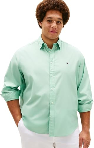 Tommy Hilfiger Herren Hemd Flex Poplin Solid Regular Fit