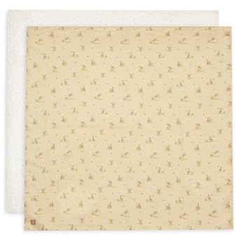 Jollein Mulltücher Baby – Kangaroots – 115x115cm – 2er Pack – Babydecke Musselin – 100% Baumwolle – Spucktücher Baby – OEKO-TEX Zertifiziert