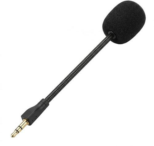 Xevtrak Micro Perche pour Casque, Perche Micro avec Prise Jack 3.5 Mm et Fiche Plaquee Or, Microphone de Remplacement Anti Bruit, Micro de Jeu Flexible Compatible avec Casques G Pro X sans Fil