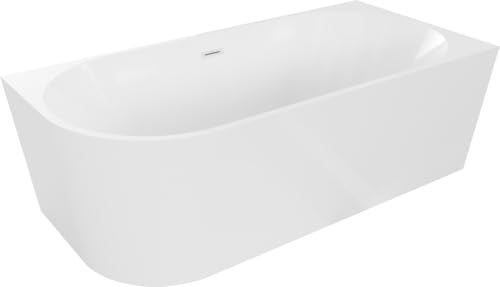 Mexen Mia freistehende Eckbadewanne rechts 150 x 75 cm