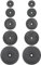 Hantelscheiben hochwertige Kunststoff Zement 30mm Bohrung Gewichte Auswahl: 2x1,25kg / 2x2,5kg / 2x5kg / 2x10kg / 2x15kg (2 x 2,5 Kg)