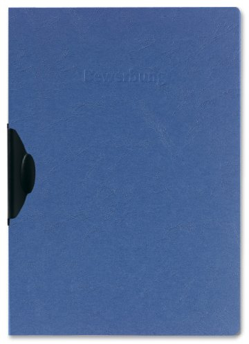 Herlitz 10417012 Bewerbungsmappe A4 RC-Karton Express-Clip blau, 30 Blatt, blau 5er Packung