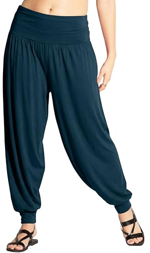 Love My Fashions® Harem Pants for Women UK High Waist Plain & Printed Ali Baba Trousers Stretchy Lightweight Summer Casual Yoga Pants for Ladies