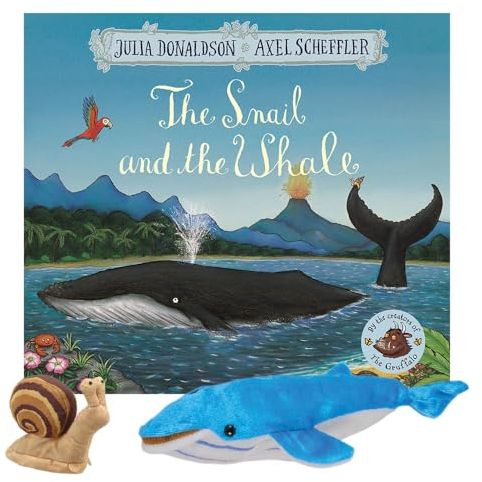 The Snail and the Whale Book by Julia Donaldson With Finger Puppets – Interactive Storytime Adventure for Kids