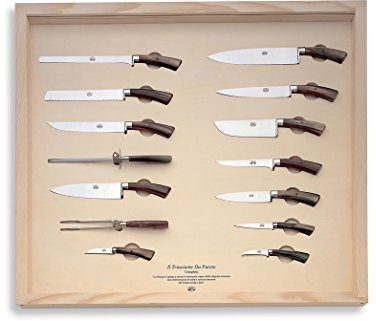 Coltellerie Berti – Il trinciante Da Parete – COMPLETO – geschmiedete Küche Messer Set