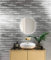 Arthouse Foil Slate Silver Brick Effect Metallic Silver Textured Bathroom Kitchen Wallpaper 294600