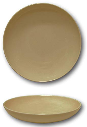 Assiette creuse porcelaine couleur Marron - D 22 cm - Siviglia