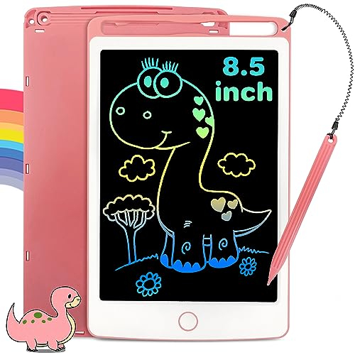 Richgv Bunte LCD Schreibtafel Kinder,LCD Schreibtafel 8,5 Zoll für Kinder und Erwachsene,Digitale Mal Tablet Kinder,LED Schreibtafel Kinder für Jungen Mädchen,Maltafel Zaubertafel Ab 3 4 5 6 Jahre
