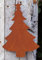 Rostalgie Edelrost Tanne zum Hängen klein H20x14cm Weihnachten Deko Garten Fensterschmuck