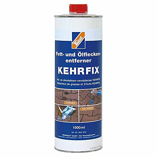 TECHNOLIT Fett- und Ölfleckenentferner KEHRFIX 1 Liter, Ölfleckentferner, Fettentferner, Ölentferner, säure- und laugenfrei