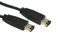 Psylins 1m Firewire Cable - 6 Pin to 6 Pin IEEE 1394 400 Video Lead - Black