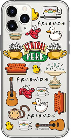 ERT GROUP Original und offiziell Lizenziertes Friends Handyhülle für iPhone 11 optimal an die Form des Smartphones angepasst, Schutzhülle aus Silikon, teilweise transparent