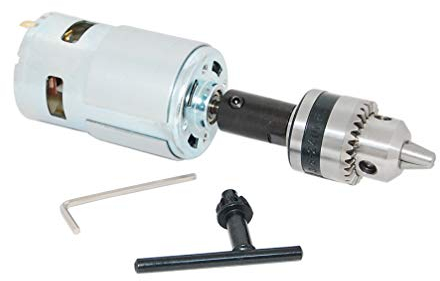 CHANCS Mini Moteur Electrique 895 DC 12V/24V 6000RPM 12000RPM Mini Moteur Electrique de Perceuse à Mandrin