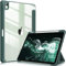 Fintie Hybrid Hülle für iPad Air 11 Zoll M3 2025/ M2 2024, iPad Air 5/4 Gen (2022/2020) 10,9 Zoll mit Stifthalter - Stoßfeste Schutzhülle mit transparenter Hartschale auf der Rückseite, Dunkelgrün