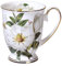 Kaffeebecher Teebecher Aus Porzellan, Keramik Tee-Tasse Kaffeetassen Trinkbecher Mit Griff Für Zuhause Büro, 300ML Unterschiedliche Blumen Muster Tasse Für Kaffee Tee Cappuccino Und Latte (1)