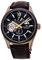 ORIENT Star Herren Automatik Armband-Uhr aus Edelstahl mit Leder Band - Modern - RE-AV0115B00B