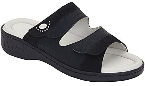 Scholl Femme MARINELLA Sandale, Black, 39 EU Large
