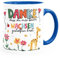 SpecialMe® Kaffee-Tasse Danke dass du mir mein Wachsen geholfen hast kleines Geschenk Abschied Erzieherin weiß-innen-royal standard