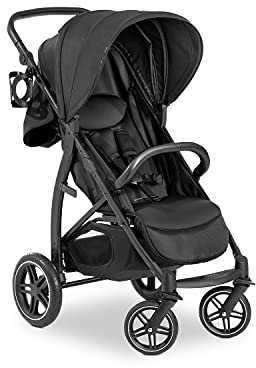 Hauck Kinderwagen Rapid 4D bis 25 kg schnell zusammenklappbare Gummiräder UPF 50+ (schwarz)