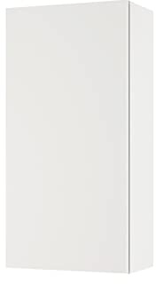 Baikal Armario Auxiliar Multiusos, Ideal para el baño o Espacios pequeños. Mueble de fácil instalación. Melamina 16mm. Mueble MONTADO. 1 Puerta Blanco