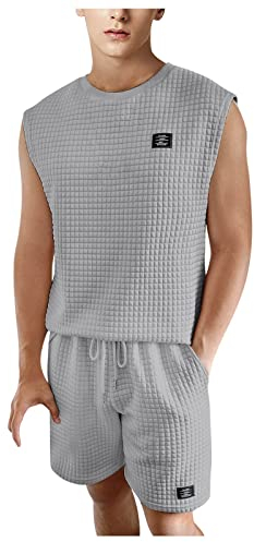 URSING Herren Trainingsanzug 2023 Generic Trainingsanzug Herren Weiß Jacke Laufmütze Set Herren Trainingsanzüge Herren Fleece Herren R Shirt Set Tshirt Herren Set 3XL Top Hose Set Herren
