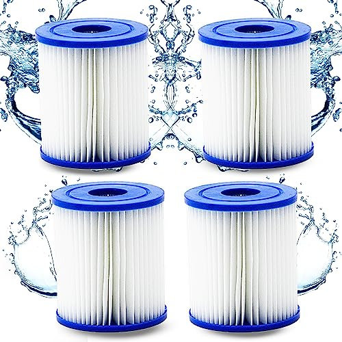 HAFIX® Poolfilter Pool Filter für Whirlpool Pool Gr. I. Filterkartuschen Filter Kartuschenfilter für Poolpumpe Typ E. Filterkartusche für Swimmingpool. Papierfilter Cartridge Wasserfilter Pool 4 STK.