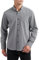 HISDERN Men's Grey Shirts Long Sleeve Casual Button Down Oxford Shirt for Men Regular Fit M
