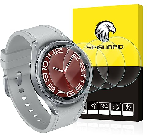 4 Pezzi Schermo Protettore per Samsung Galaxy Watch 6 Classic 43mm Pellicola Protettiva, HD Vetro Schermo Protettore Pellicola per Samsung Galaxy Watch 6 Classic 43mm Smart Watch