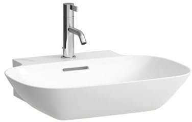 LAUFEN INO Waschtisch, 1 Hahnloch, ohne Überlauf, 560x450mm, H8103027161111, Farbe: Schwarz Matt