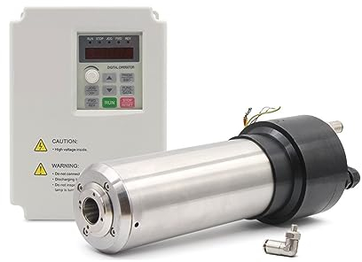 moteur tourne-broche 2.2kw refroidi à l'eau broche ATC moteur de broche 220v vitesse de rotation 24000 tr/min 4 pôles 800Hz et 2.2KW fréquence d'inverseur (Color : 220v, Size : 30000rpm)