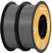 kingroon 3D Printer Filament PLA 3D-Druckerfilament,… (Polymilchsäure, 2 Rollen PLA-filament grau)