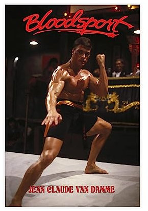 MAHWER Bloodsport Filmposter auf Leinwand, Poster, Wandkunst, Dekor, Bild, Gemälde für Wohnzimmer, Schlafzimmer, Dekoration, ungerahmt, 30 x 45 cm